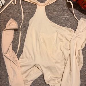 Elegant Cream Jumpsuit